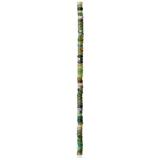 12 Pack: Green Fancy Jasper Round Heishi Beads by Bead Landing™, 6mm